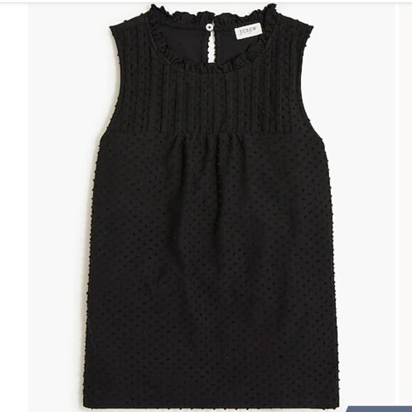J. Crew Factory BY971 iBlack Clip-dot tank top New with flaw size Medium - Picture 1 of 8